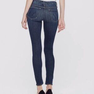 Mother The Looker Here Kitty Kitty Jeans Size 28 Womens Skinny Stretch Dark Wash